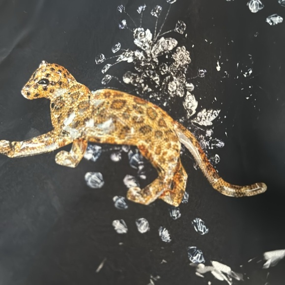 NWT Zara Silk Cheetah Dress by Zara Woman Size L - Picture 7 of 9